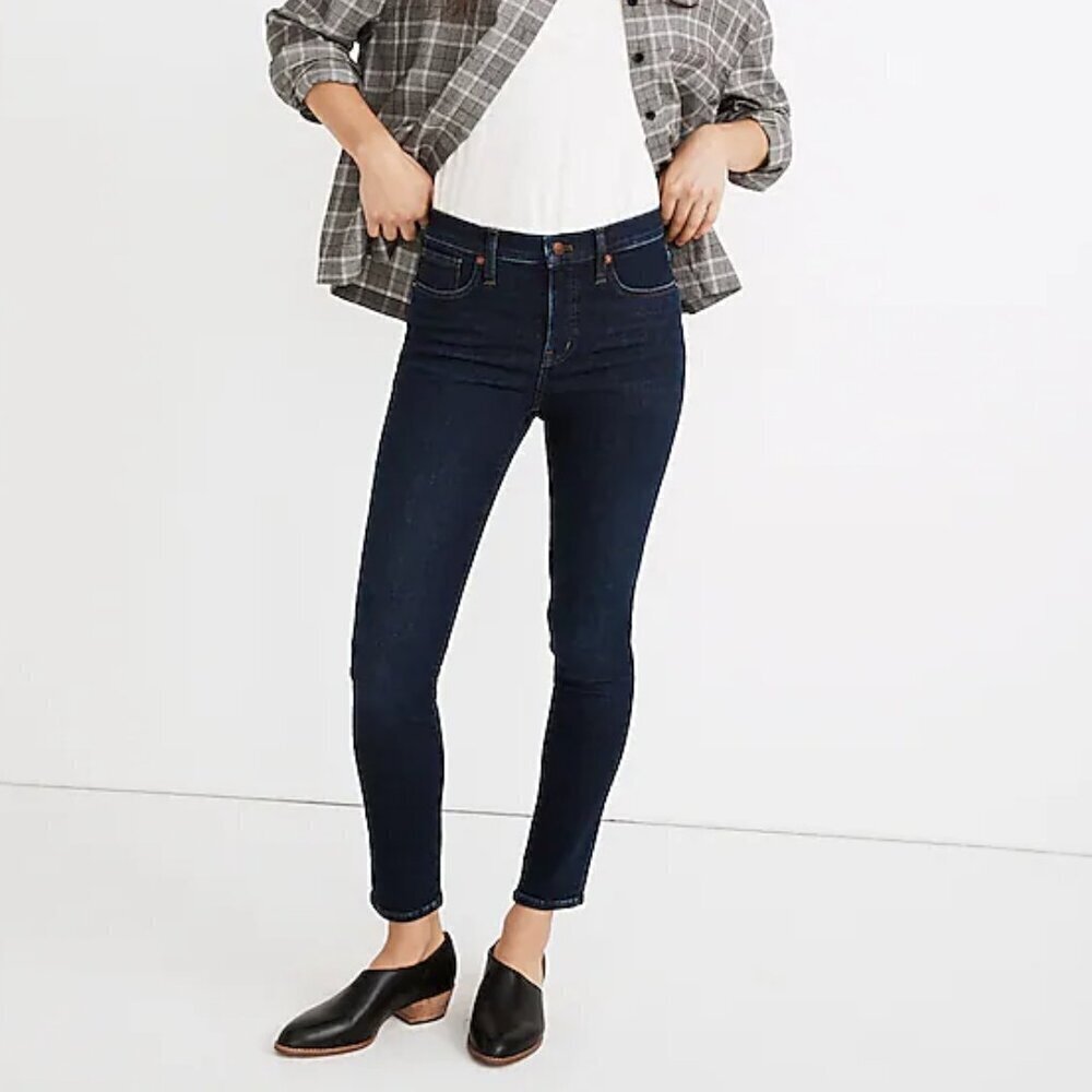 Madewell 9" Mid-Rise Skinny Jeans in Orland Wash Size 31Tencel Denim Edition - Picture 12 of 12